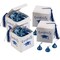 Graduation Favor Boxes with Blue Tassel & Blue Hershey’s Kisses Kit for 25